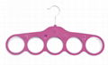 flower shape velvet scarf hangers 4