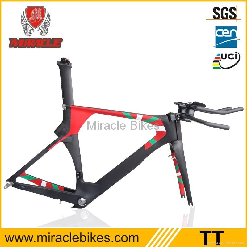 Miracle bikes carbon triathlon frame Di2 & carbon triathlon frame 700C & carbon 