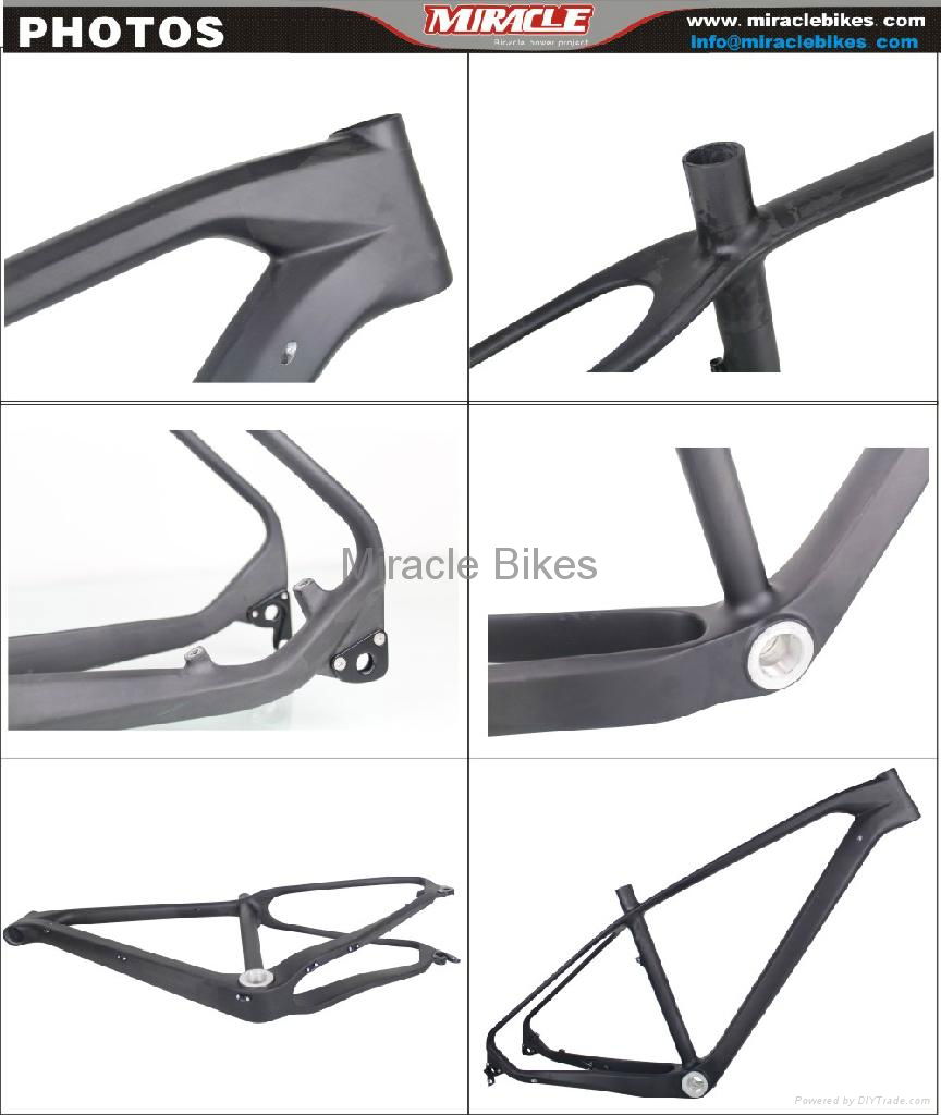 Topmost X-12 Axle and quick release Interchangeable MTB carbon frame 650B  2