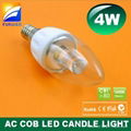 COB 4W no driver LED candle light