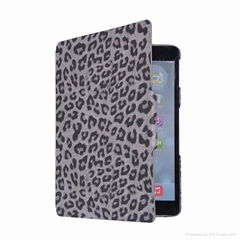 Luxury retro leather skin cover protect case for ipad air with 360 rotating fold