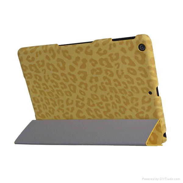 Ultra slim PU leather folio case cover smart stand for ipad 5,side flip,tri fold 5