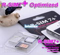 TOP R-SIM 7+ RSIM7+ R-SIM7+ RSIM 7+ blue chip Unlock card for iphone5,IPHONE 4s, 3