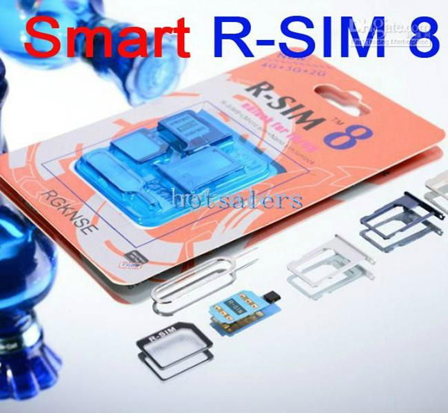 New R-SIM 8 R SIM 8 RSIM8 R-SIM8 Dual Sim Card Unlock for iPhone 5/iPhone 4S iOS 3