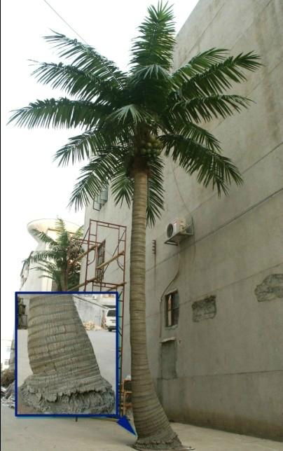 Wholesale high quanlity  artificial fake coconut tree for decoration outdoor 5