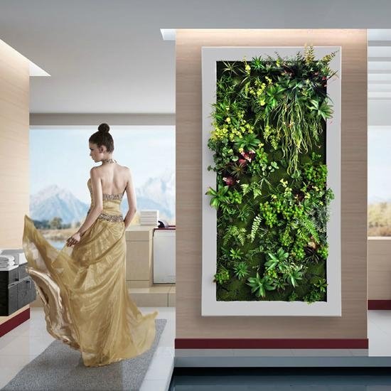 Aritificial/fake/Plastic Plant Wall Artificial Garden plant wall decorate indoor