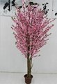 Artificial fake peach blossom tree decoration outdoor and indoor  3