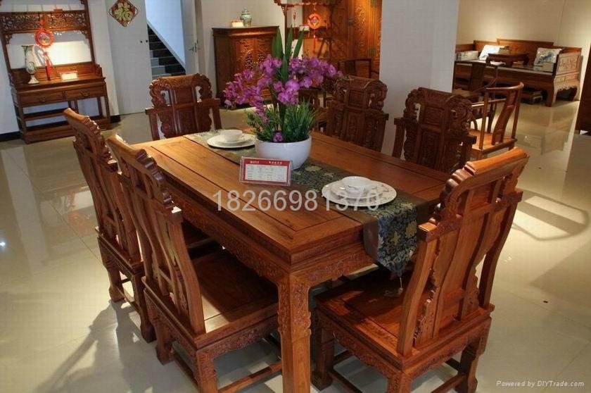 古典红木餐桌实木餐桌餐厅家具 2