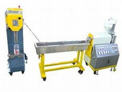 Small plastic extruding granulator line