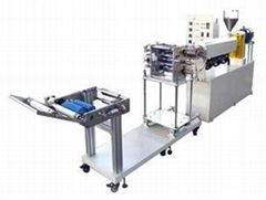 Small plastic sheet extrusion line