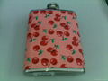 3OZ hip flask with wrpped PU