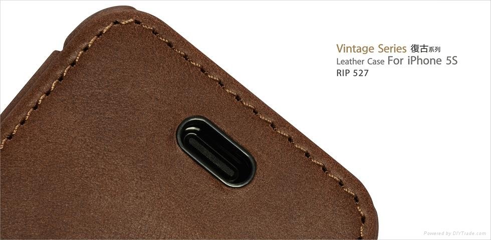  Iphone5/5s Vintage Series Genuine Leather Case 4