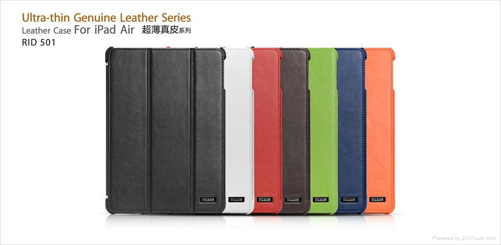 Ultra-thin Genuine Leather Case for Ipad Air 