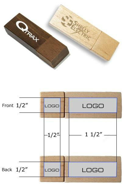 Recycled wood usb flash drive 4