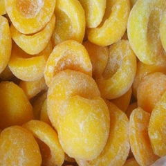 fresh frozen yellow peach half