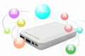 Universal metal long square power bank 5500mah - 8400mah travel charger