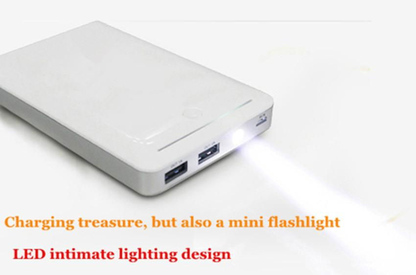 Universal metal long square power bank 5500mah - 8400mah travel charger 3