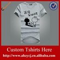 Custom 100% Cotton T shirt with printing
