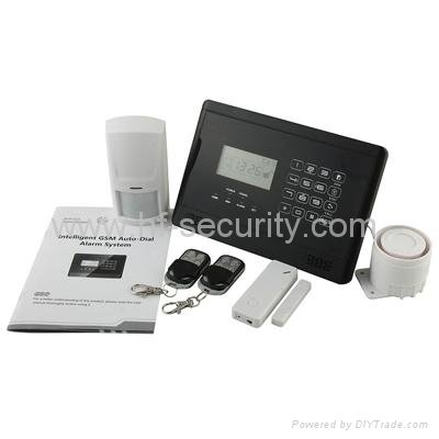 Voice guide GSM home security alarm system