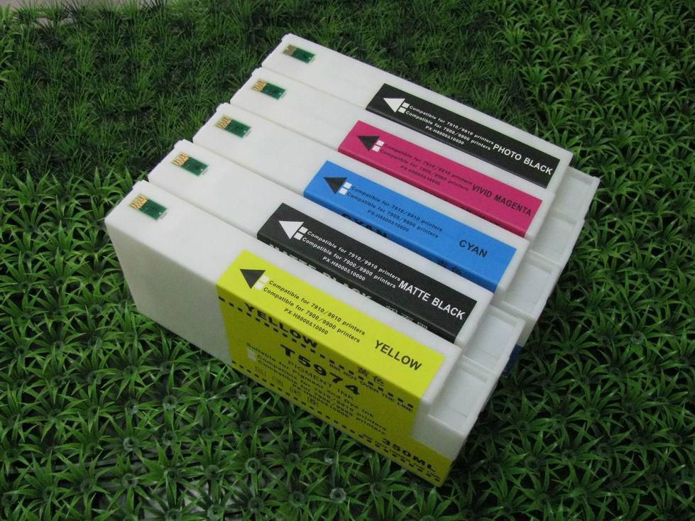 700ml refillable ink cartridge for epson 9700 7700 9710 7710 PK/MK/C/M/Y  3