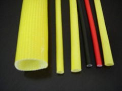 Flberglass sleevlng for carbon brush