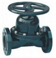 cast iron flange ends diaphragm valve