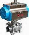 Pneumatic Actuator Extended Stem Full Weld Ball Valve