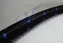 Braided hose for motorsport racing performance 