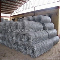 galvanized hexagonal wire mesh with triple twist