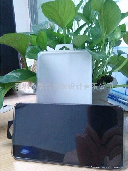 Translucent glass film plastic boxes with paper card