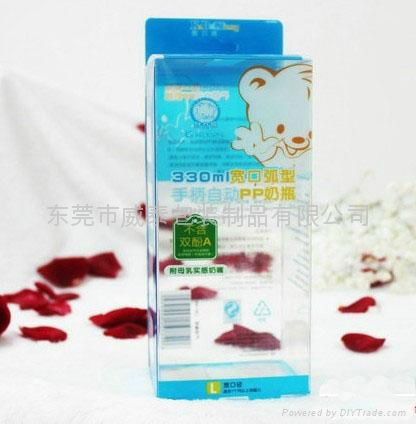 The high transparent PP bottle packaging box 4