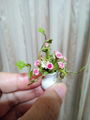 Rose miniature 1:12 scale arrangement