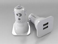 Dual USB output car charger