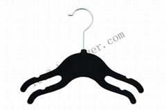 Velvet Children's Hanger With Two Notches or display rack