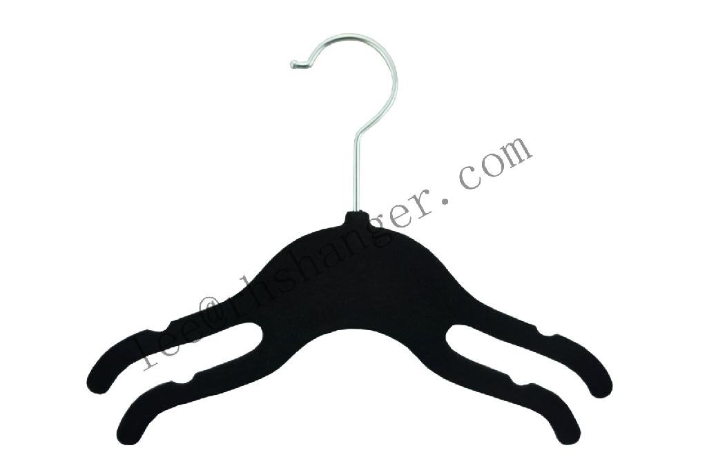 Velvet Children's Hanger With Two Notches or display rack