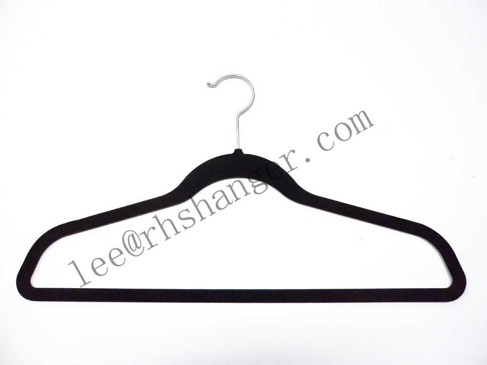 velvet/flocked hanger wholesale costco black clothes coat  2
