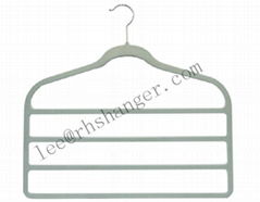 plastic hanger Velvet pants hanger Velvet hanger with printed logo