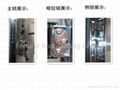 Stainless steel door with double glass 2