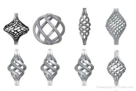 wrought iron baskets for balusters&railings