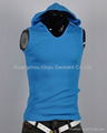 mens sleeveless hoody tshirt tops black BD1403 1