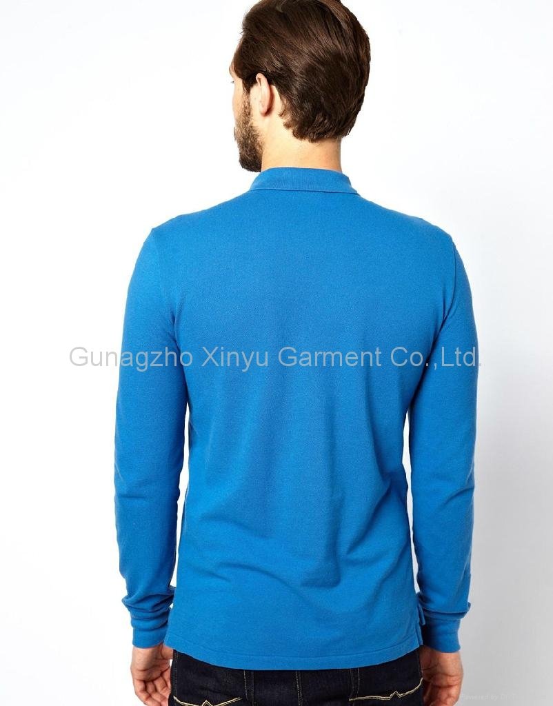 Long Sleeve Polo Shirt in Slim Fit Mens Polo Shirt BD140316 2