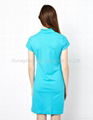 Short button placket polo dress BD140321 2