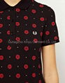 Rose Print Polo Shirt classic pique polo shirt BD140326 4