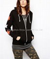 Oversized Hoodie with Arizona Leopard Back Print BD140328 1