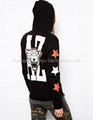 Oversized Hoodie with Arizona Leopard Back Print BD140328 2