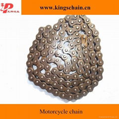 Four side riveting motorcycle part chain blue