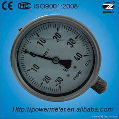 100mm stainless steel oil filled pressure gauge
