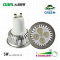 Latest Daei brands cree-XPE Dimmable 5W GU10 LED Lamp Cup LED Bulb LED Spot Ligh 1