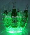 Plastic Ice Bucket With LED Stand for bar/party  2