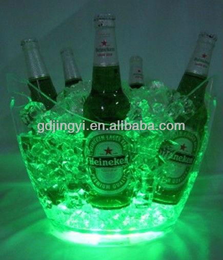 Plastic Ice Bucket With LED Stand for bar/party  2
